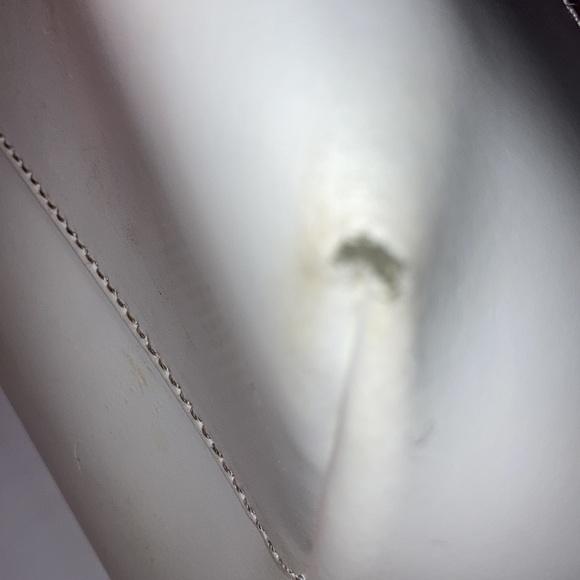 J. Crew Purse Uptown Tote White Leather Large Shoulder Bag - Picture 8 of 12